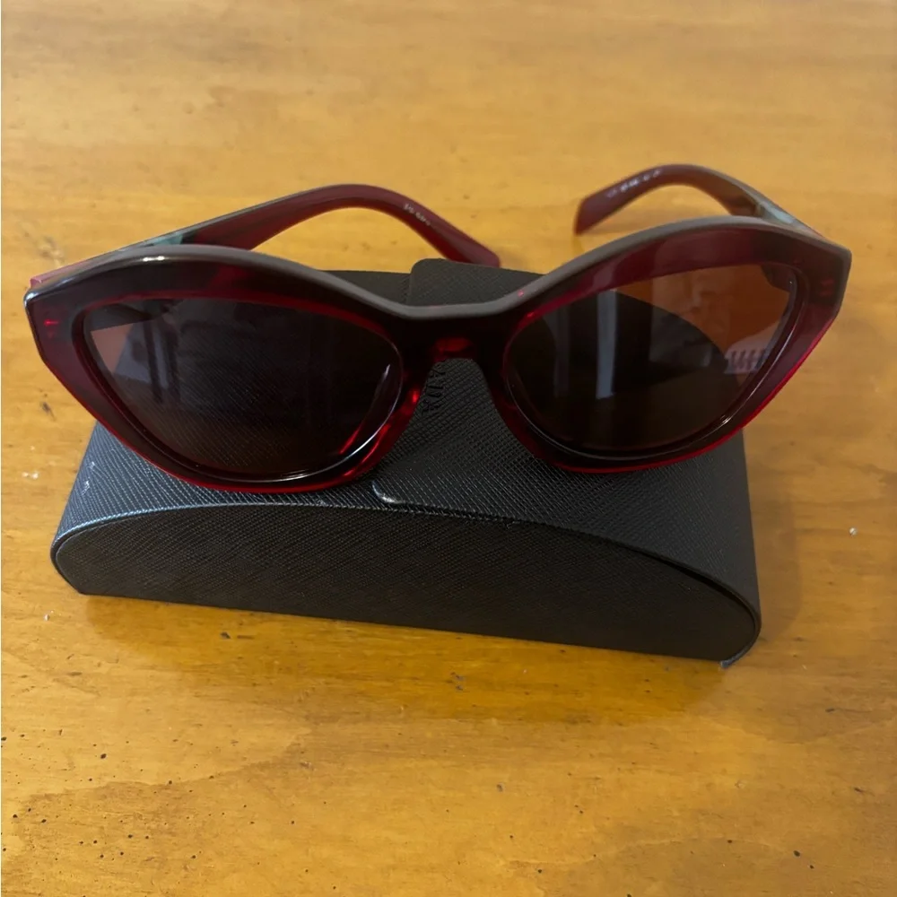 Prada Women's Burgundy Sunglasses
